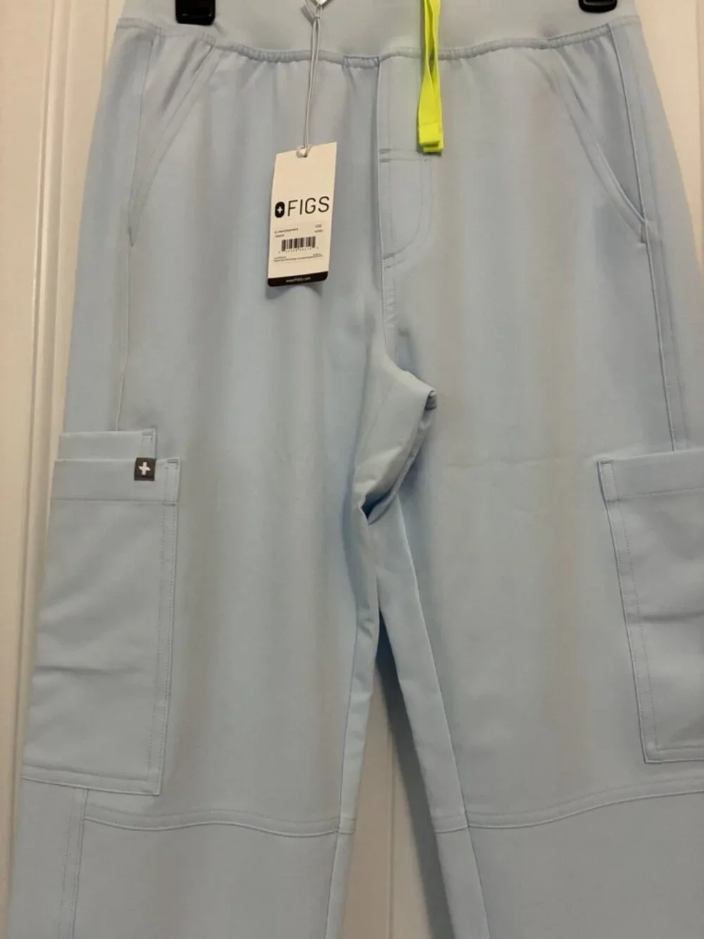 Figs Axim Cargo Scrub Pants In Light Blue Size XSS  28” x 29”